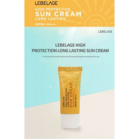 LEBELAGE High Protection Long Lasting Sun Cream SPF50+/PA+++ | Shopee ...