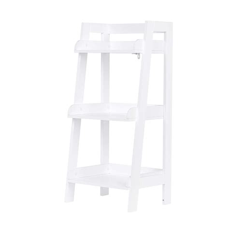 UTEX 3 Tier Ladder Shelf Bathroom Shelf Freestanding 3 Shelf