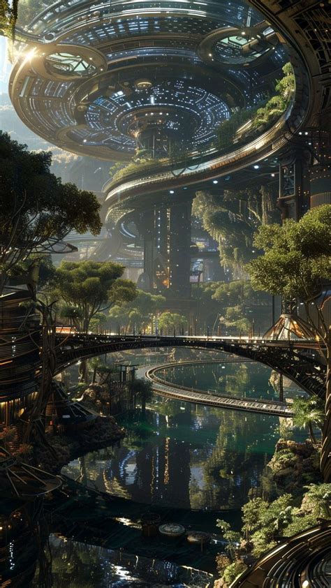 Épinglé par Antarik Fox sur Sci fi Future en 2024 Paysage futuriste