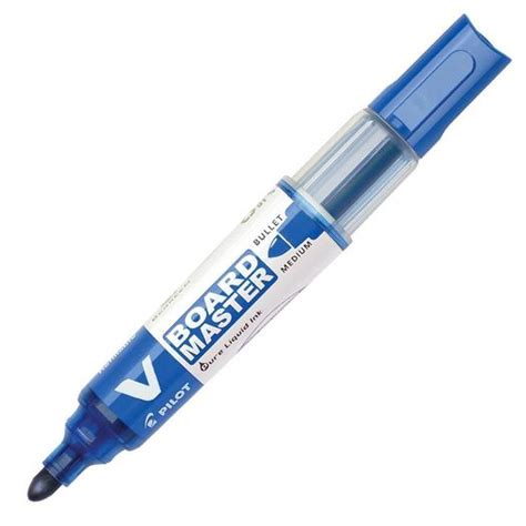 Caneta Para Quadro Branco Azul Vbm Recarregável Pilot Blister