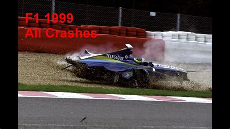 F1 1999 All Crashes - YouTube