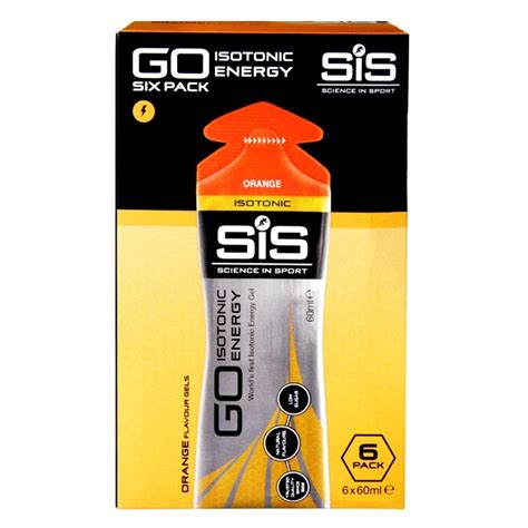 SiS GO Isotonic Energy Gel Orange 6 x 60ml | Holland & Barrett