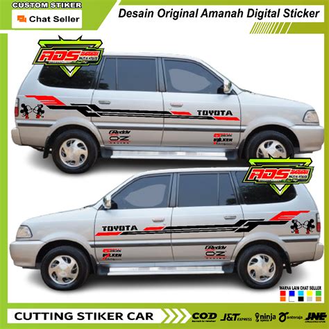 Jual New Stiker Mobil Toyota Kijang Lgx Sticker Stiker Mobil Toyota