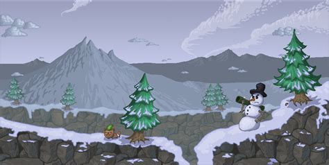 Snow scene pixel art by justinmanas on DeviantArt