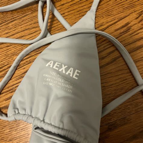 AEXAE Bikini Set In Ice Blue Pic 4 Shows Model Depop
