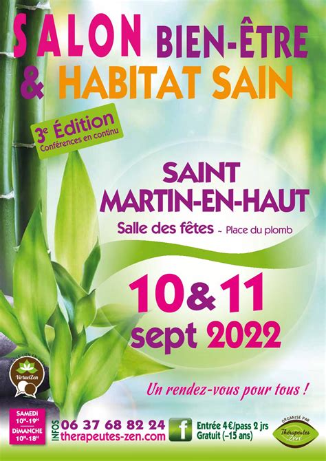 Calam O Salon Du Bien Tre Et De L Habitat Sain De Saint Martin En