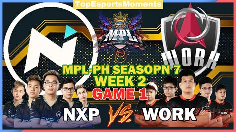 Work Auster Force Vs Nexplay Esports Game Mpl Ph Season Week