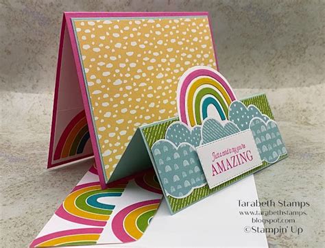 Tarabeth Stamps Rainbow Card Card Making Stampin Up