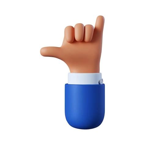 Premium Photo Photo 3d Render Cartoon Character Hand Rock On Gesture