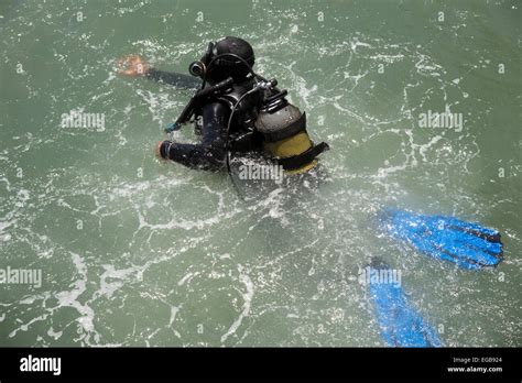 Deep sea diver training at Gordons Bay South Africa Professional diver ...