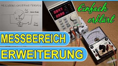 Messbereichserweiterung Amperemeter Voltmeter How To Tutorial YouTube