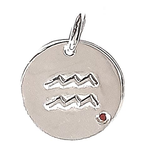 Pendentif M Daille Signe Du Verseau Zodiaque En Argent Chaine