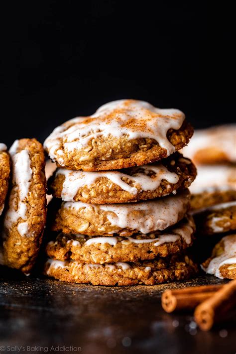 Iced Gingerbread Oatmeal Cookies Andrea Lea Copy Me That