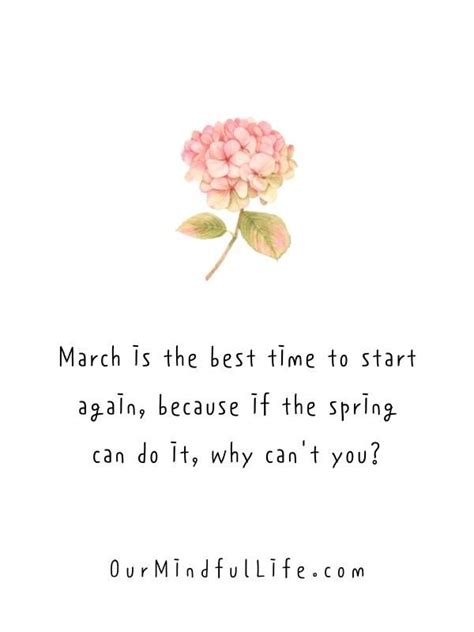 32 March Quotes To Live The Month To Fullest Our Mindful Life March