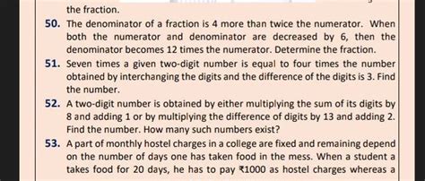 The Fraction The Denominator Of A Fraction Is More Than Twice The