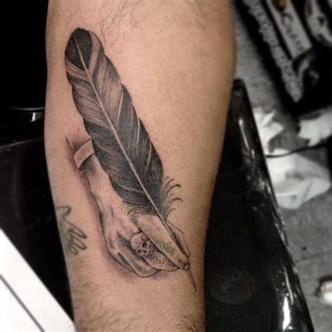 Quill Tattoo Located On The Forearm Illustrative