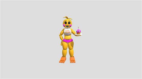 Beakless Toy Chica Download Free 3d Model By Dwall8611 Ab521ff Sketchfab