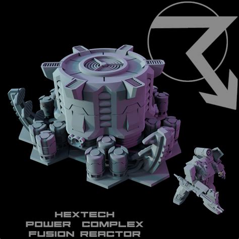 3d File Hextech Power Complex Core Bundle Battletech Compatible