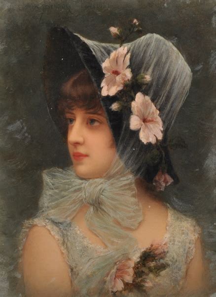 Sold Price Emile Eisman Semenowsky 1857 1911 French Portrait Of A An Elegant Girl Wearing A