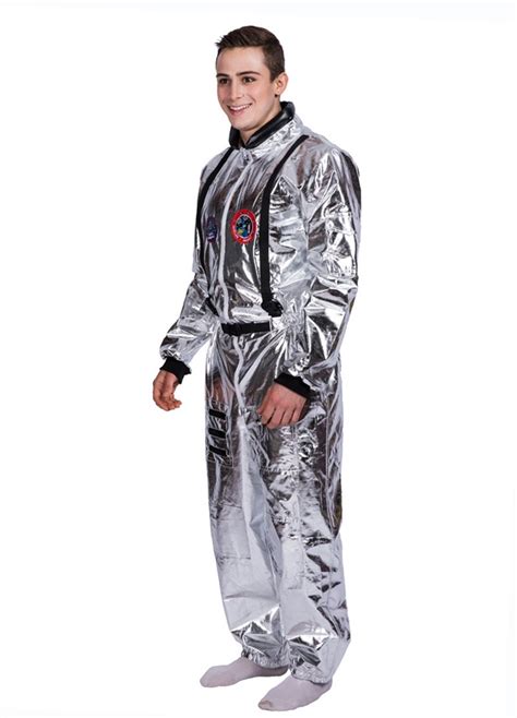 Mens Spaceman Costume Adult Astronaut Fancy Dress Space Man Nasa Outfit