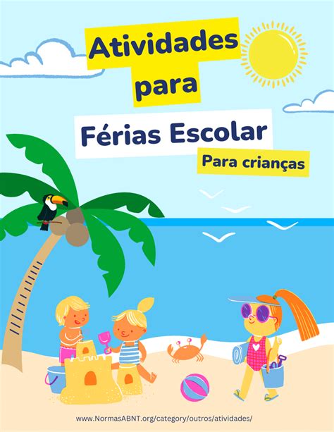 Atividades Para F Rias Escolares Em Png Pdf