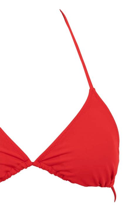 Red Woman Fall In Love Regular Fit Bikini Top Defacto
