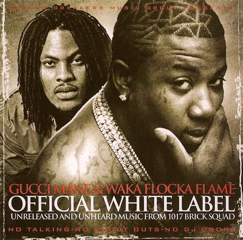 K NELA RECORDS Gucci Mane Waka Flocka Flame Official White Label