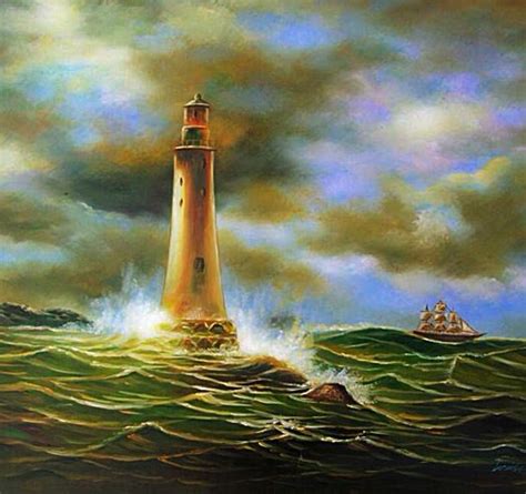 201 best images about "Lighthouse Paintings" on Pinterest | Watercolors ...