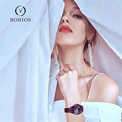 Rorios Fashion Mujer Relojes De Pulsera Brillante Cielo Estrellado Dial Band De Mesh Acero