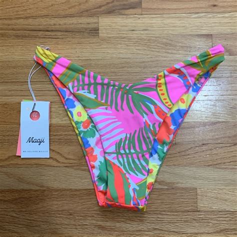 Maaji Swim Maaji Swimsuit Reversible Cheeky Cut Bikini Bottom Maaji