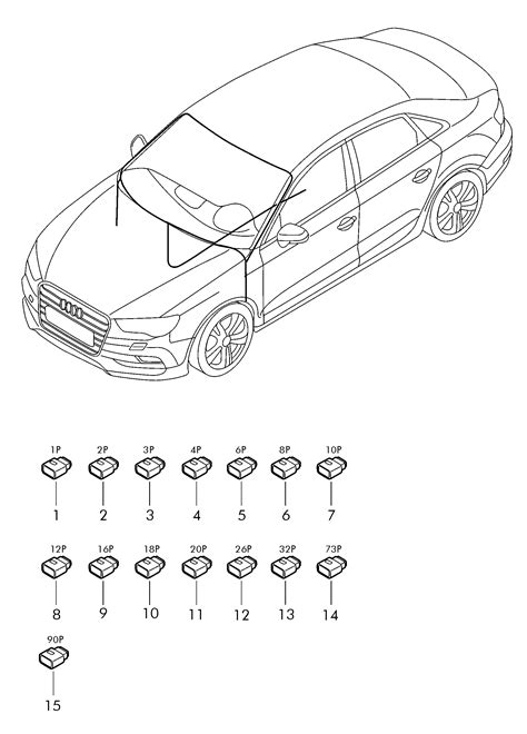 Audi A3 2016 2017 Individual Parts Wiring Harness For Interior Area Vag Etka Online