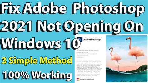 How To Fix Adobe Photoshop 2021 Not Opening On Windows 10 Web Design