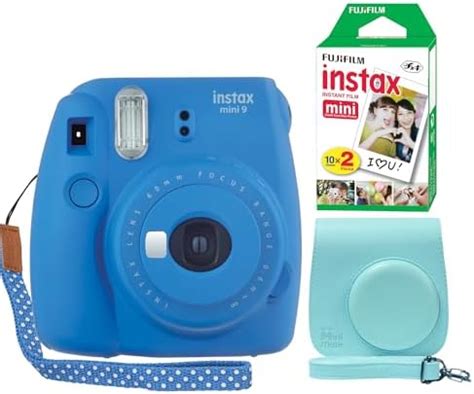 Fujifilm Instax Mini 9 Câmera Instantânea Azul Cobalto Capa