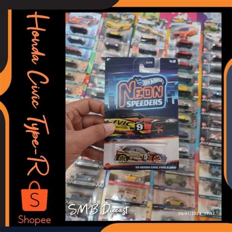 Jual HOT WHEELS NEON HONDA CIVIC TYPE R EK Shopee Indonesia