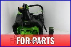 FOR PARTS Greenworks 2600402 Pro 80 Volt 20 Inch Snow Blower w Battery ...