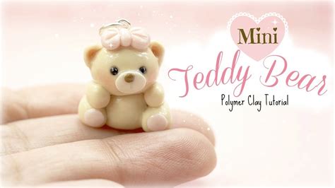 Easy Mini Teddy Bear Polymer Clay Tutorial Youtube