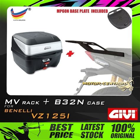 Set Kombo Kotakbox Givi B32n Top Case Givi Benelli Vz125i Vz 125i Mv