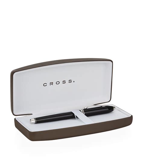 Cross Townsend Black Lacquer Rollerball Pen Harrods Uk