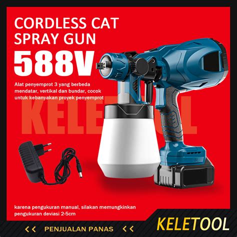 Jual ⚡fast Delivery⚡keletool Cordless Spray Cat Gun Alat Semprot Cat
