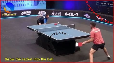 Throw The Racket At The Ball In Table Tennis Pingsunday