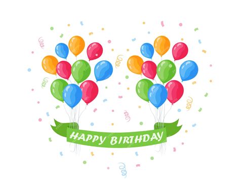 Premium Vector Happy Birthday Birthday Greeting Card With The Image