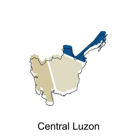 vector map of Central Luzon modern outline, High detailed vector ...