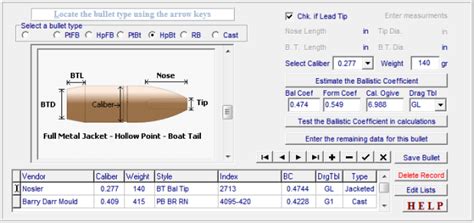 Nosler Ballistic Coefficient Tables