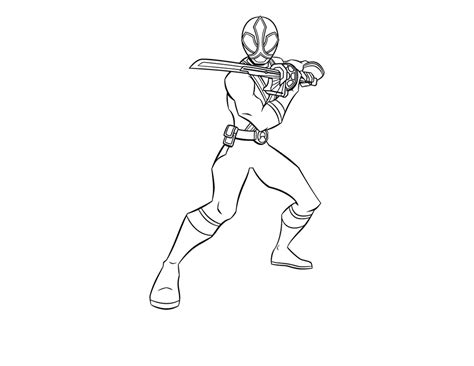 Power Rangers Samurai Coloring Pages Red