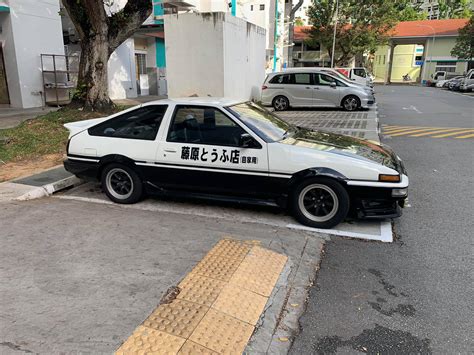 Legendary 1983 Toyota AE86 From Initial D Spotted At Bukit Batok