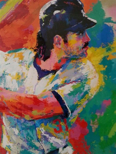 Mike Piazza Serigraph Signed Leroy Neiman And Mike Piazza Numbered