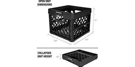 Clevermade 25l Collapsible Milk Crates