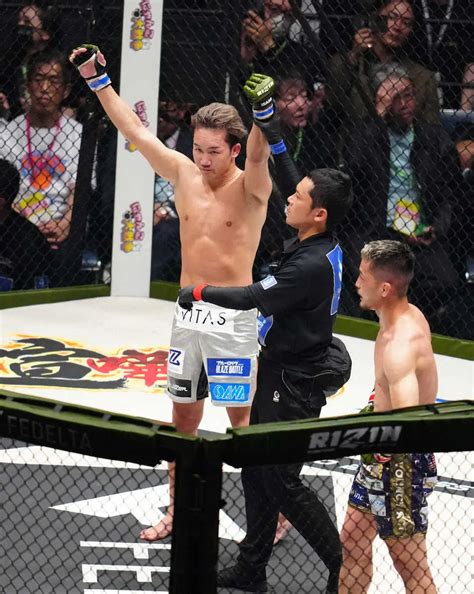 ＜rizin Landmark5＞牛久（右）に判定勝ちした朝倉（撮影・島崎忠彦） ― スポニチ Sponichi Annex 格闘技