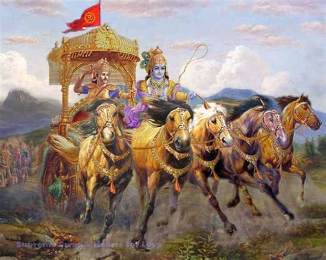 Chariot Arjuna Hindu Art Krishna Art Bhagavad Gita