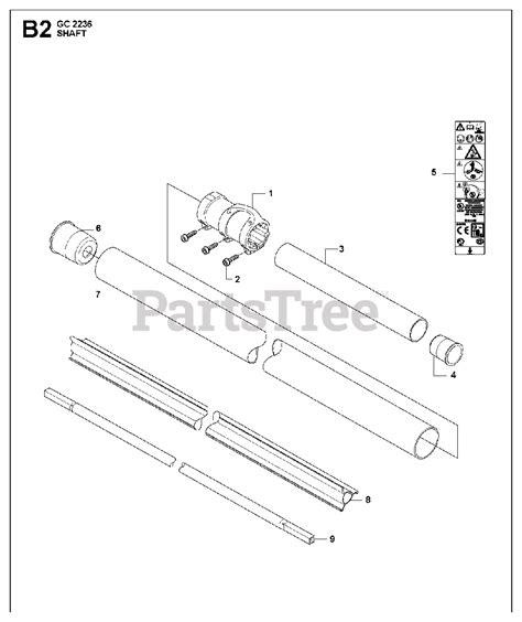 Jonsered GC 2236 Jonsered String Trimmer 2010 11 SHAFT Parts Lookup